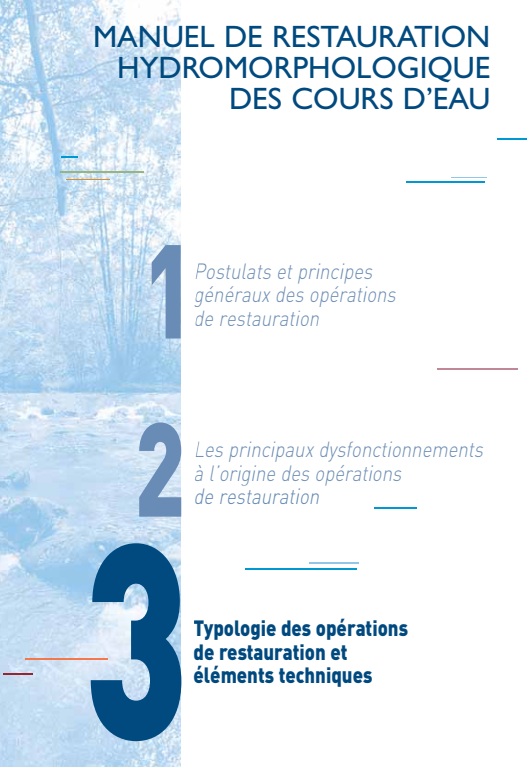 Couverture du document Manuel de restauration hydromorphologique des cours d'eau: guide terrain